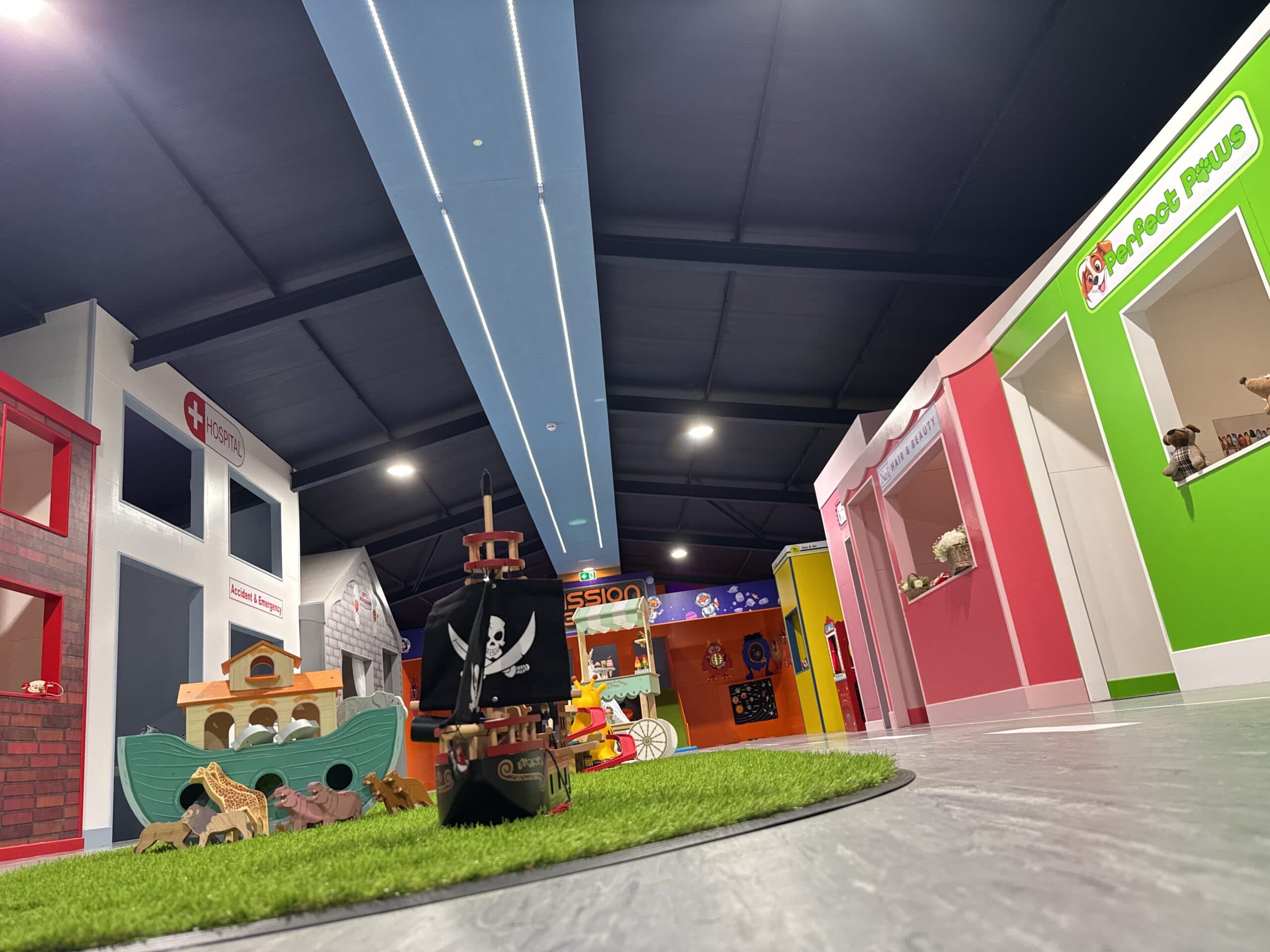 Role-play area at Charley's Play Barn