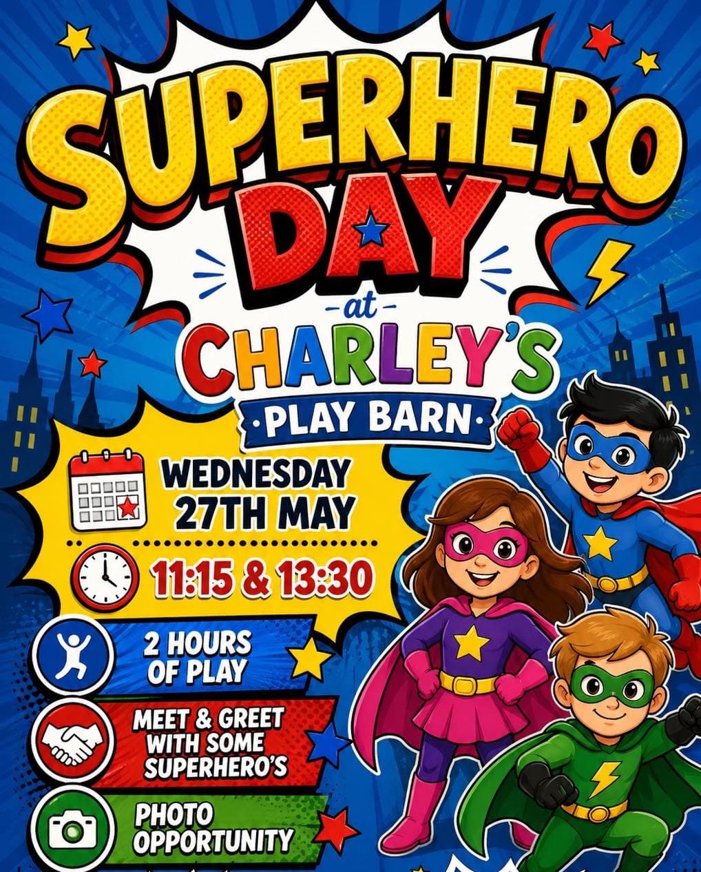 Special events at Charley's Play Barn